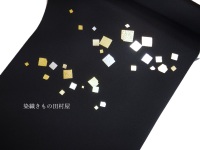 京刺繍染帯「切箔」　田村屋